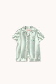 Emerald Stripes Baby One-Piece