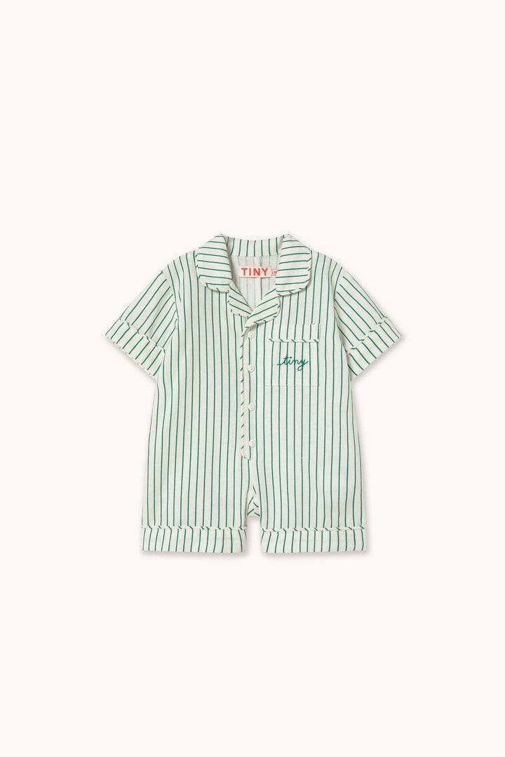 Emerald Stripes Baby One-Piece
