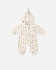 Velour Zip Jumpsuit - Holly Berry