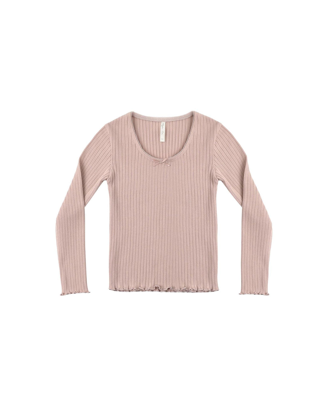 Ribbed Long Sleeve - Rosewood