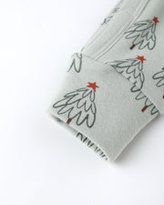 Organic Long John Pajamas - Trees