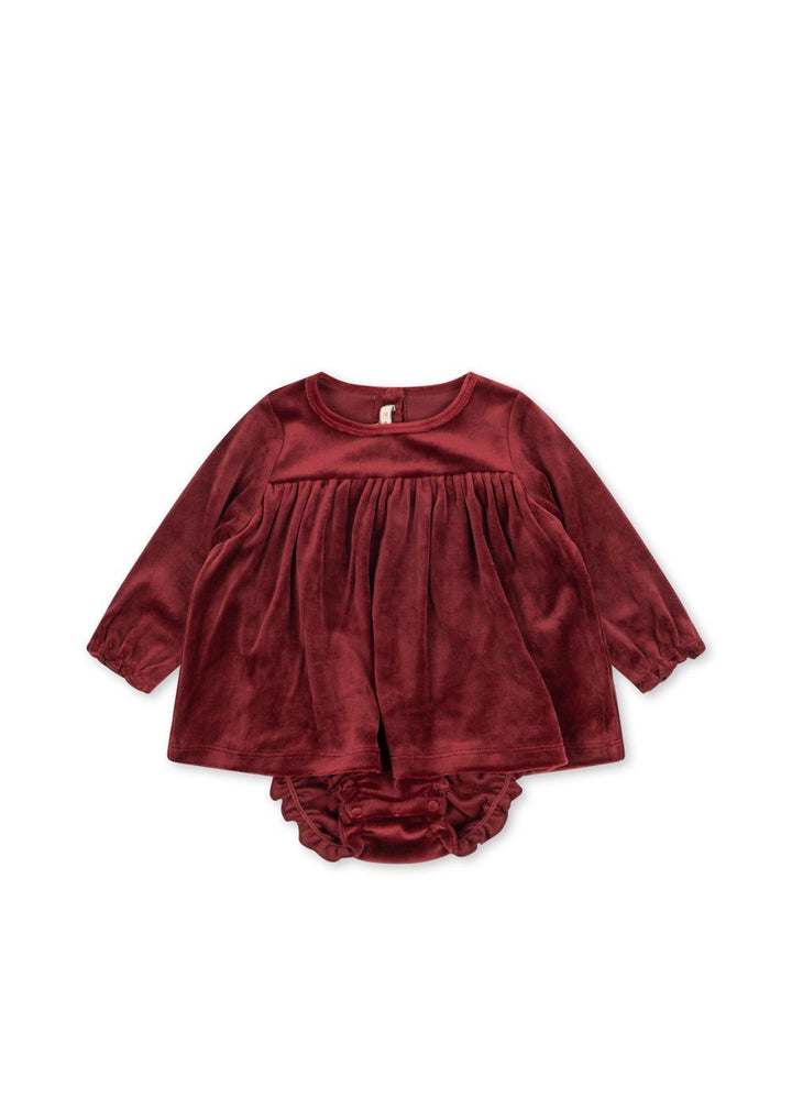Jingle Romper Dress - Red Dahlia