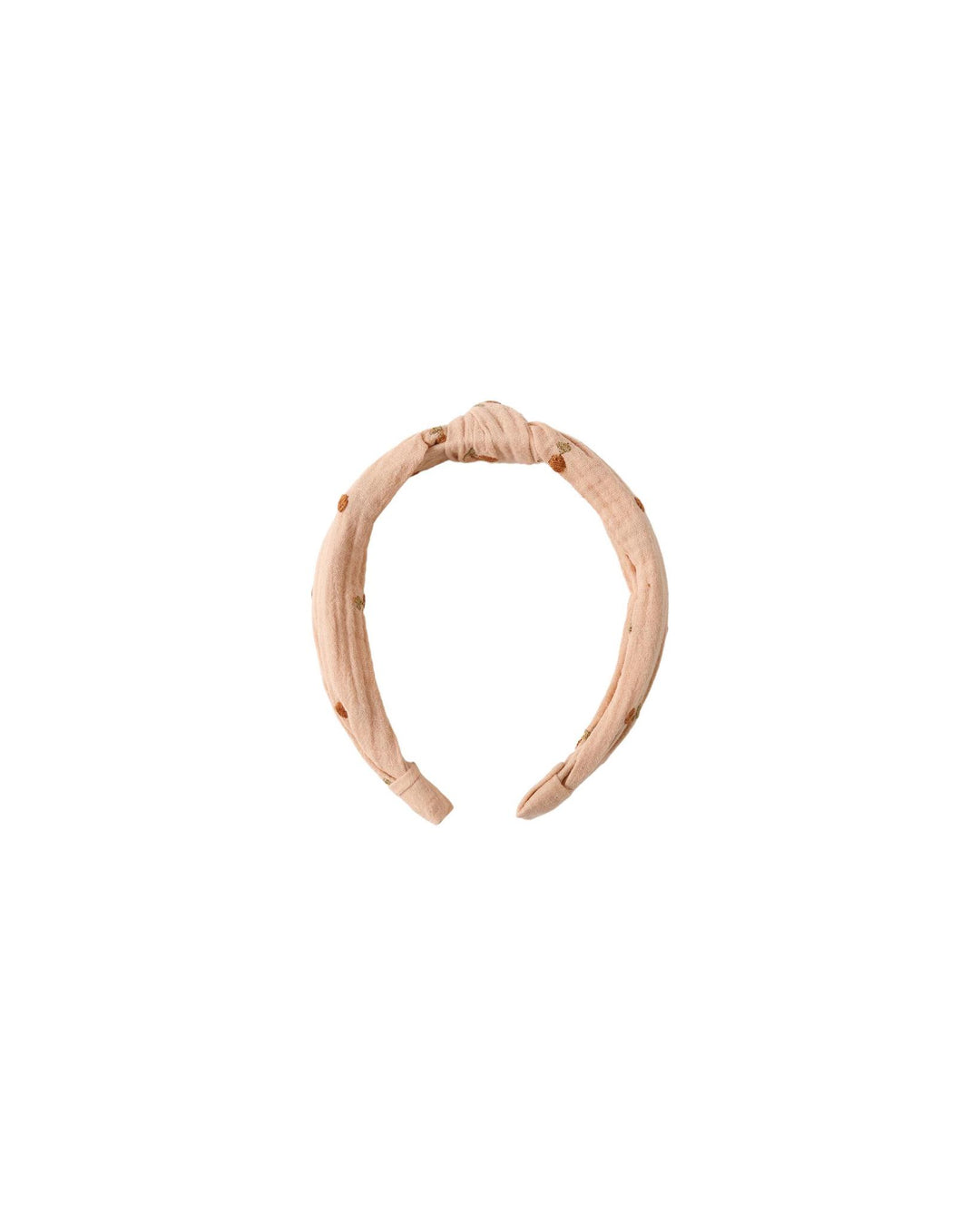Knotted Headband Cherry Embroidery