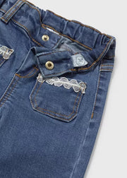 Jeans with Lace Detail