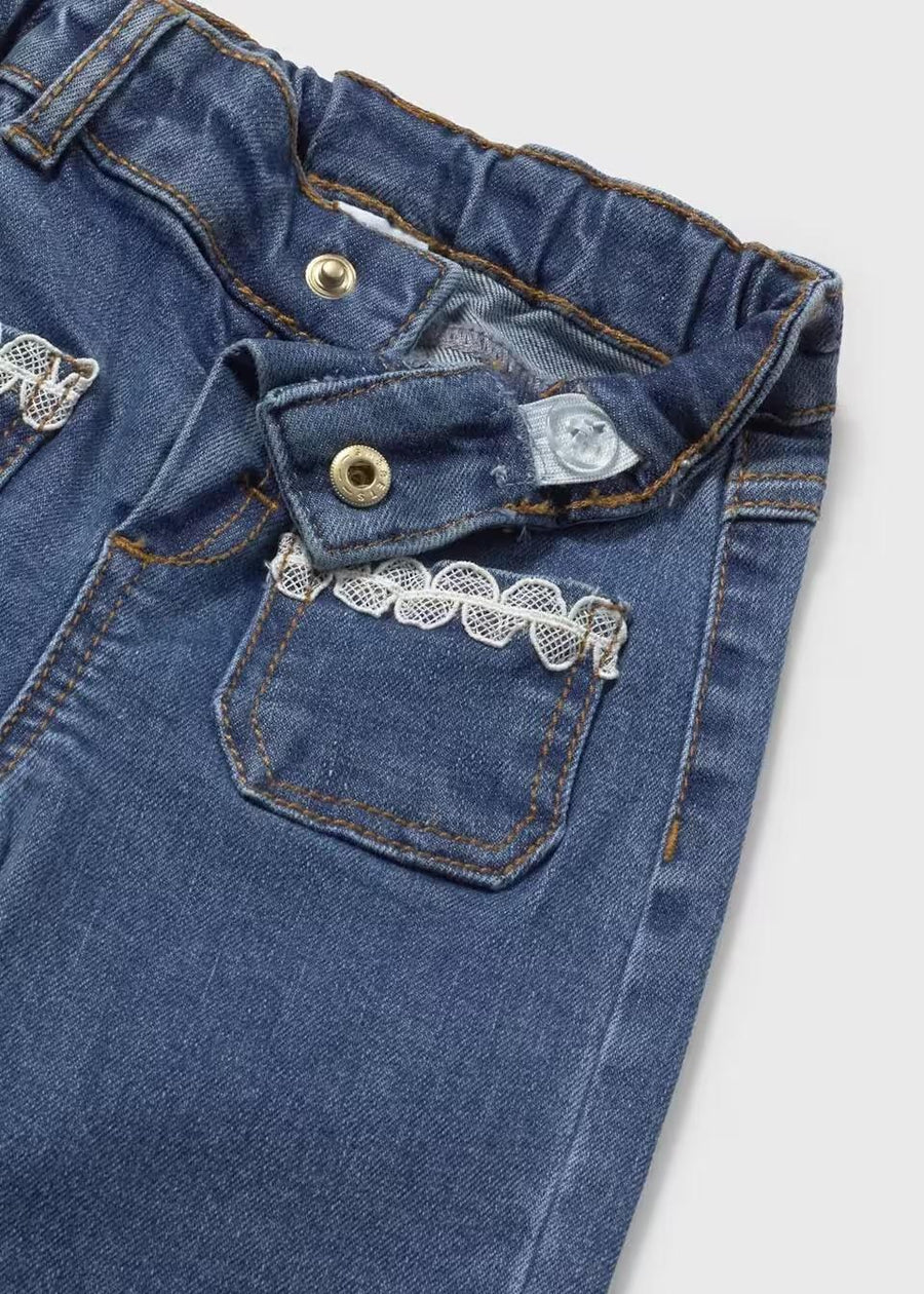 Jeans with Lace Detail