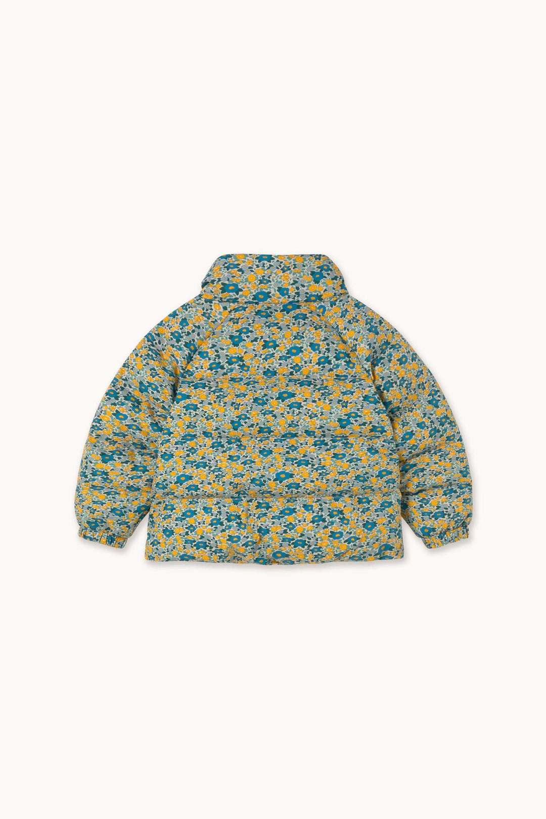 Flower Pattern Short Padded Jacket