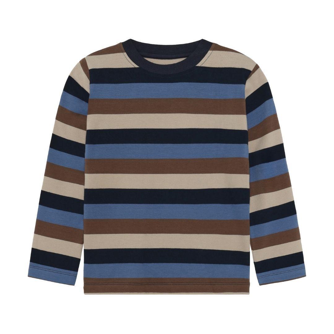 Multi-Stripe Long-Sleeve Tee