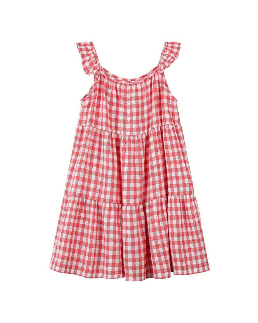 Faye Dress - Red Gingham