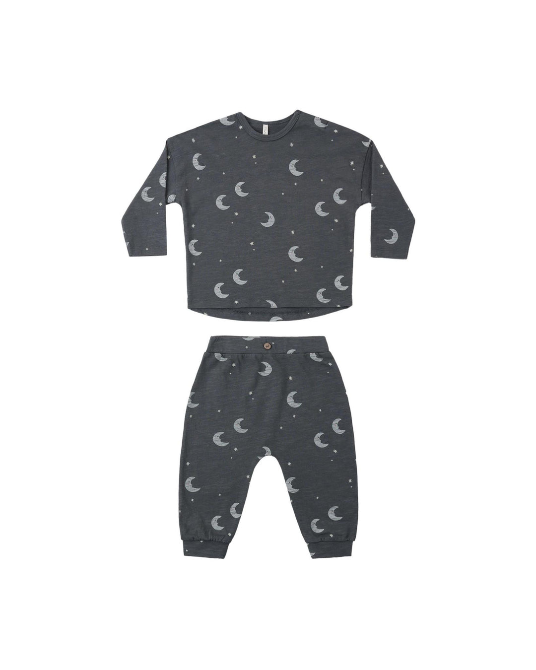 Long Sleeve Tee + Pant Set - Moons