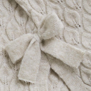 Beige Pullover Sweater with Bows