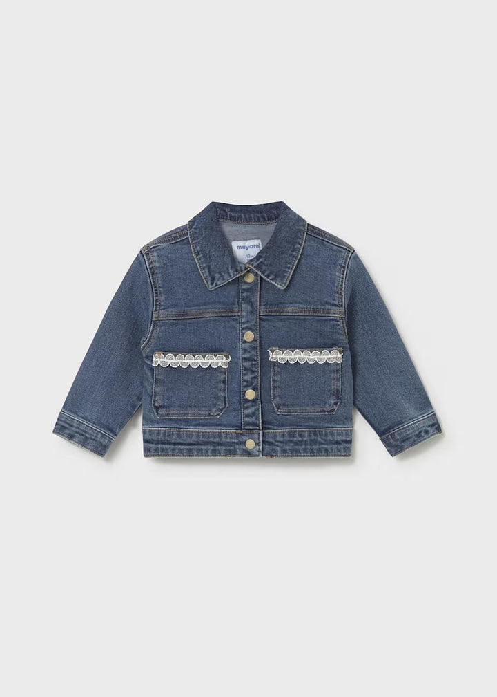 Denim Jacket with Lace