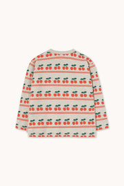 Cherry Pattern Rib Tee