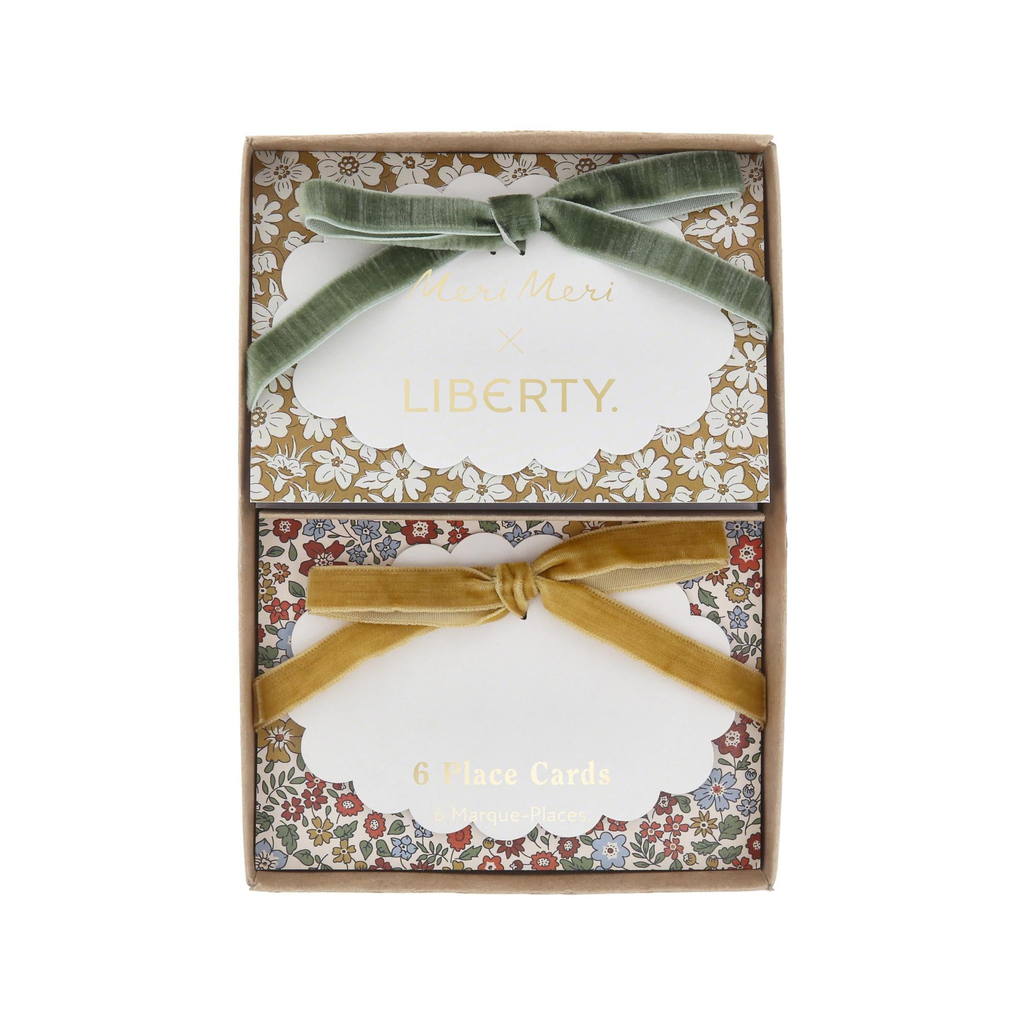 Meri Meri x Liberty Fall Place Cards