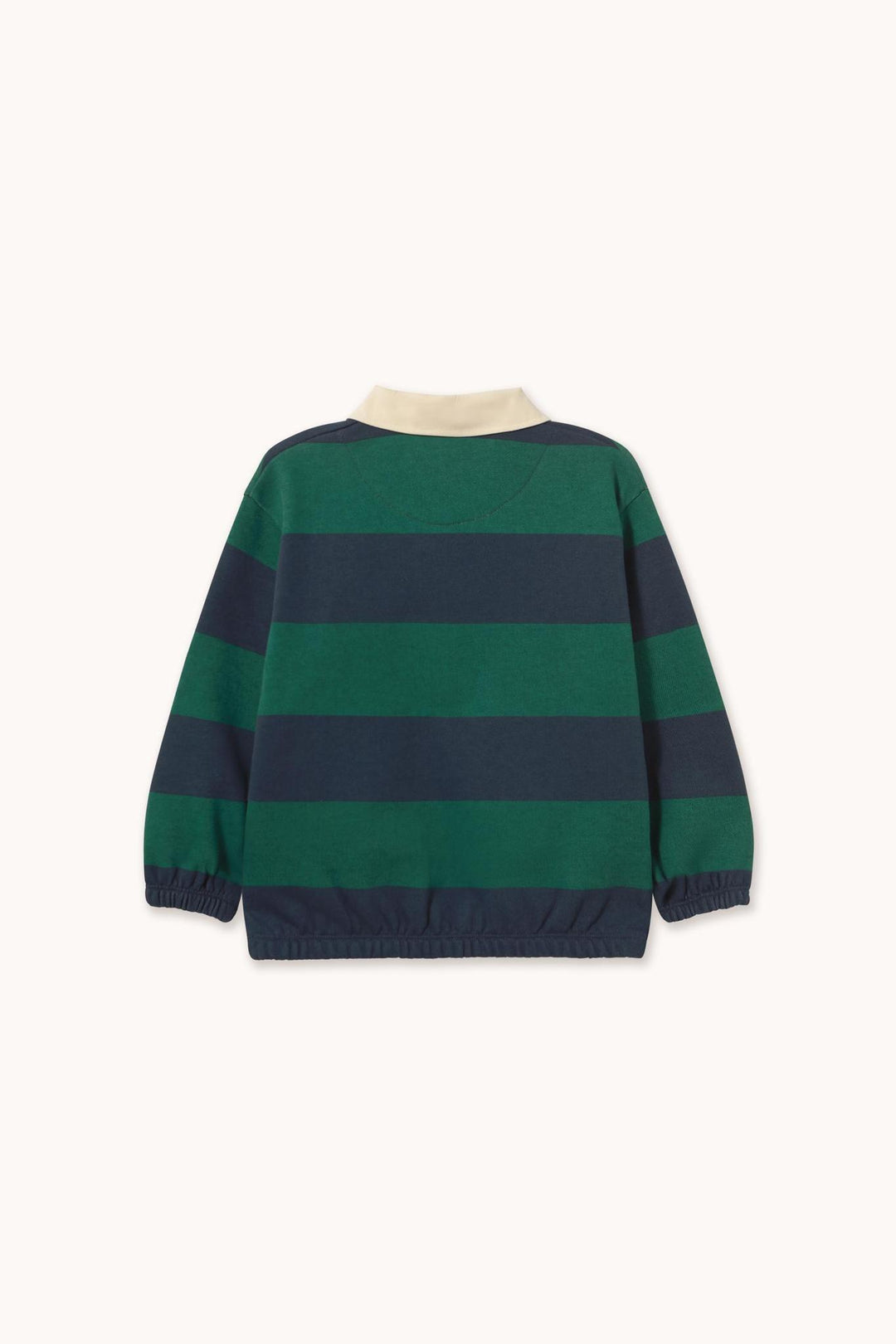 Navy Stripes Polo Sweatshirt