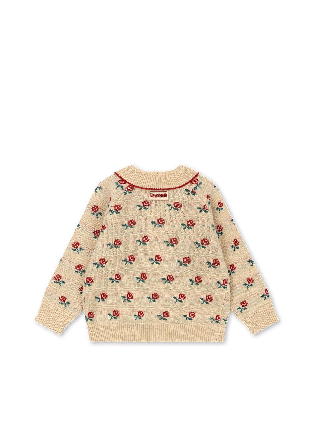 Belou Collar Cardigan - Rose