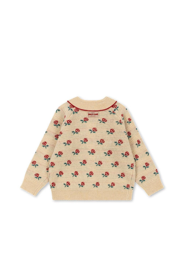 Belou Collar Cardigan - Rose
