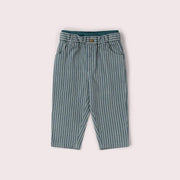 Navy Stripe Pocket Trousers