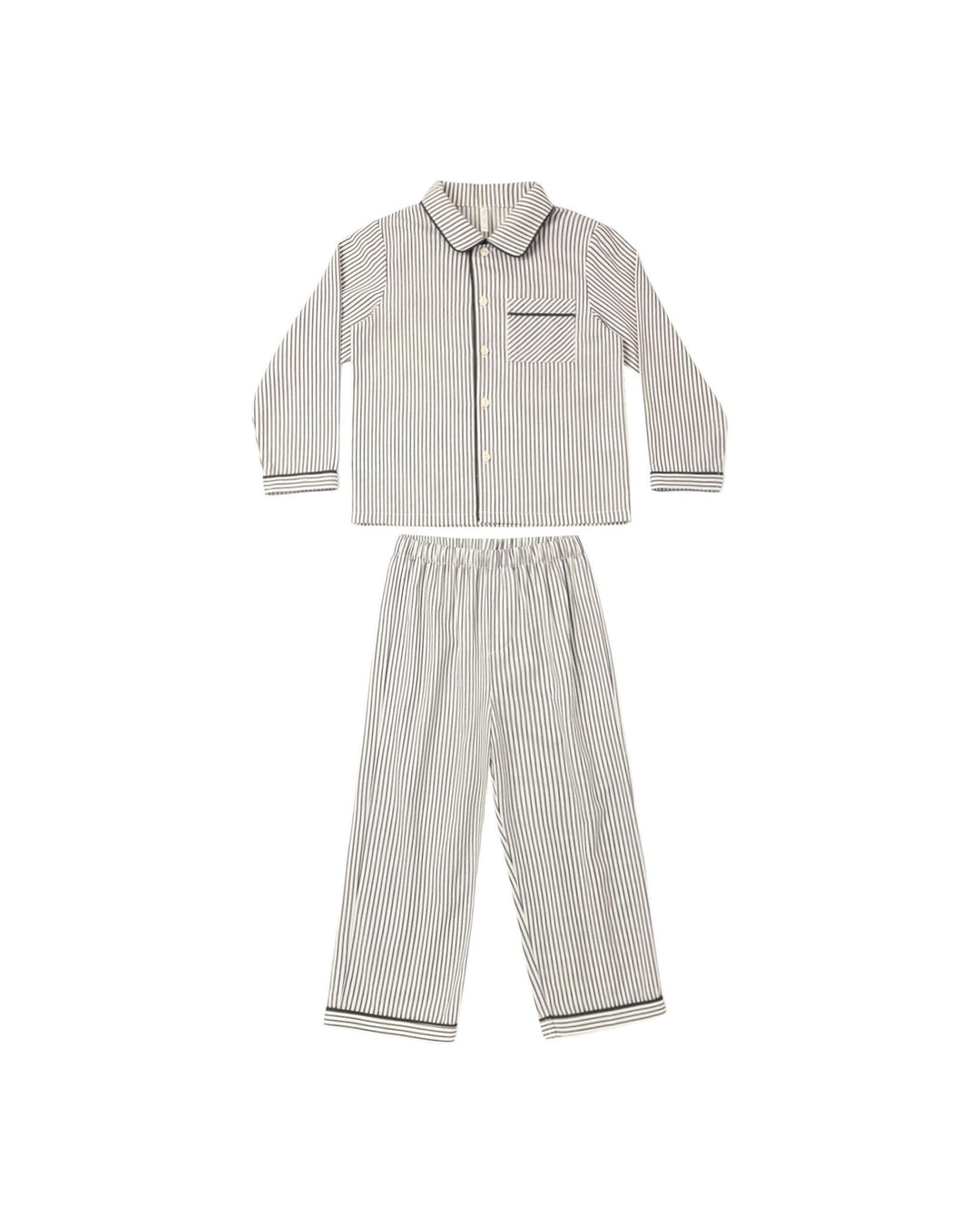 Long Sleeve Pajamas - Evergreen Stripe