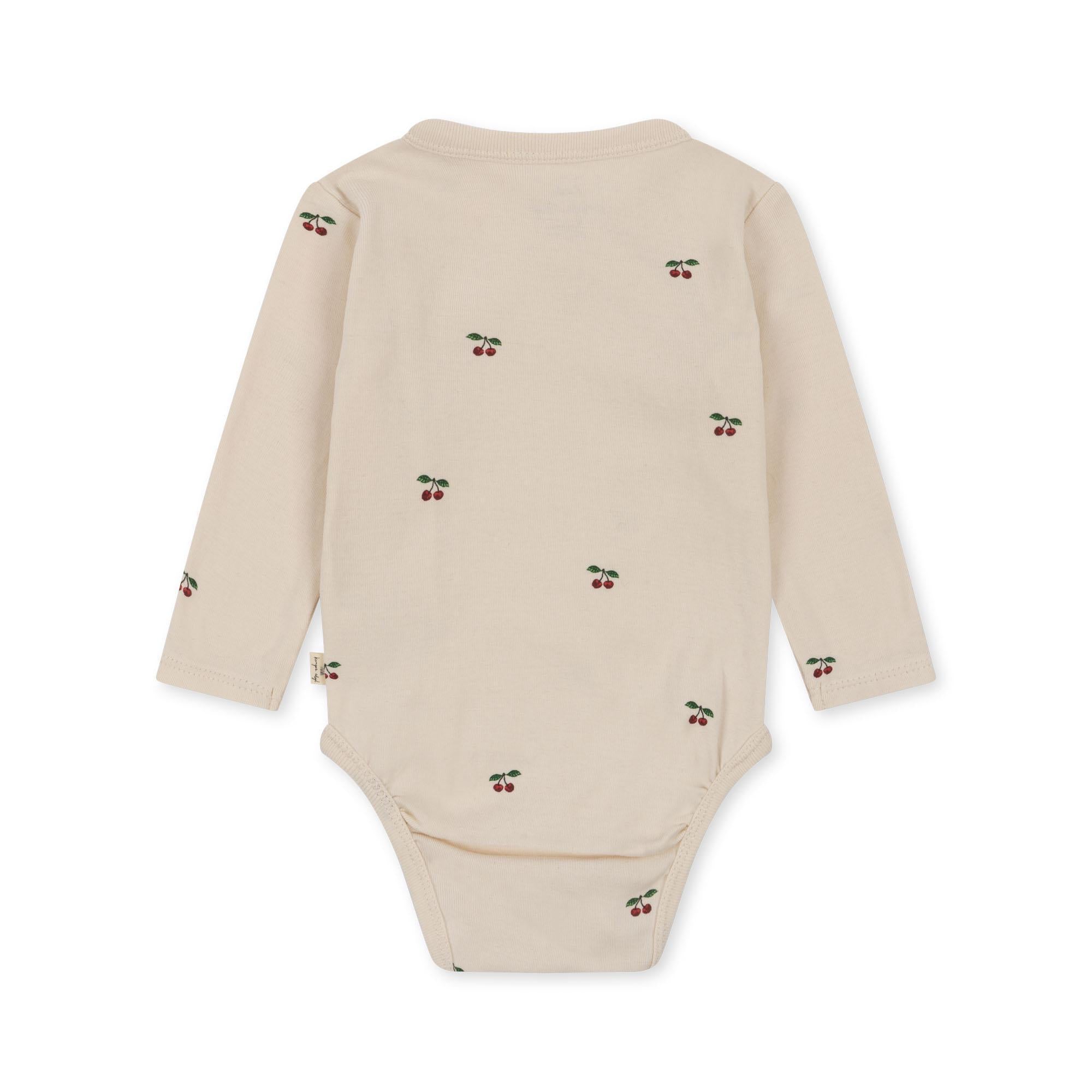 Long Sleeve Bodysuit Cherry