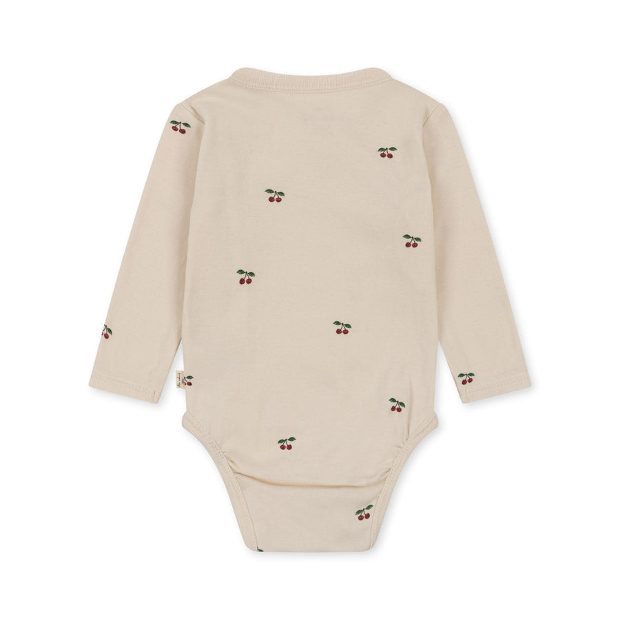 Long Sleeve Bodysuit Cherry
