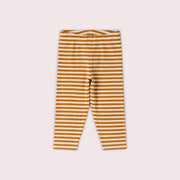 Apricot Striped Leggings