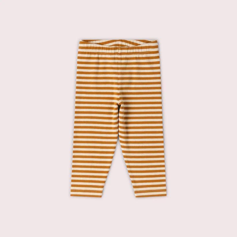 Apricot Striped Leggings