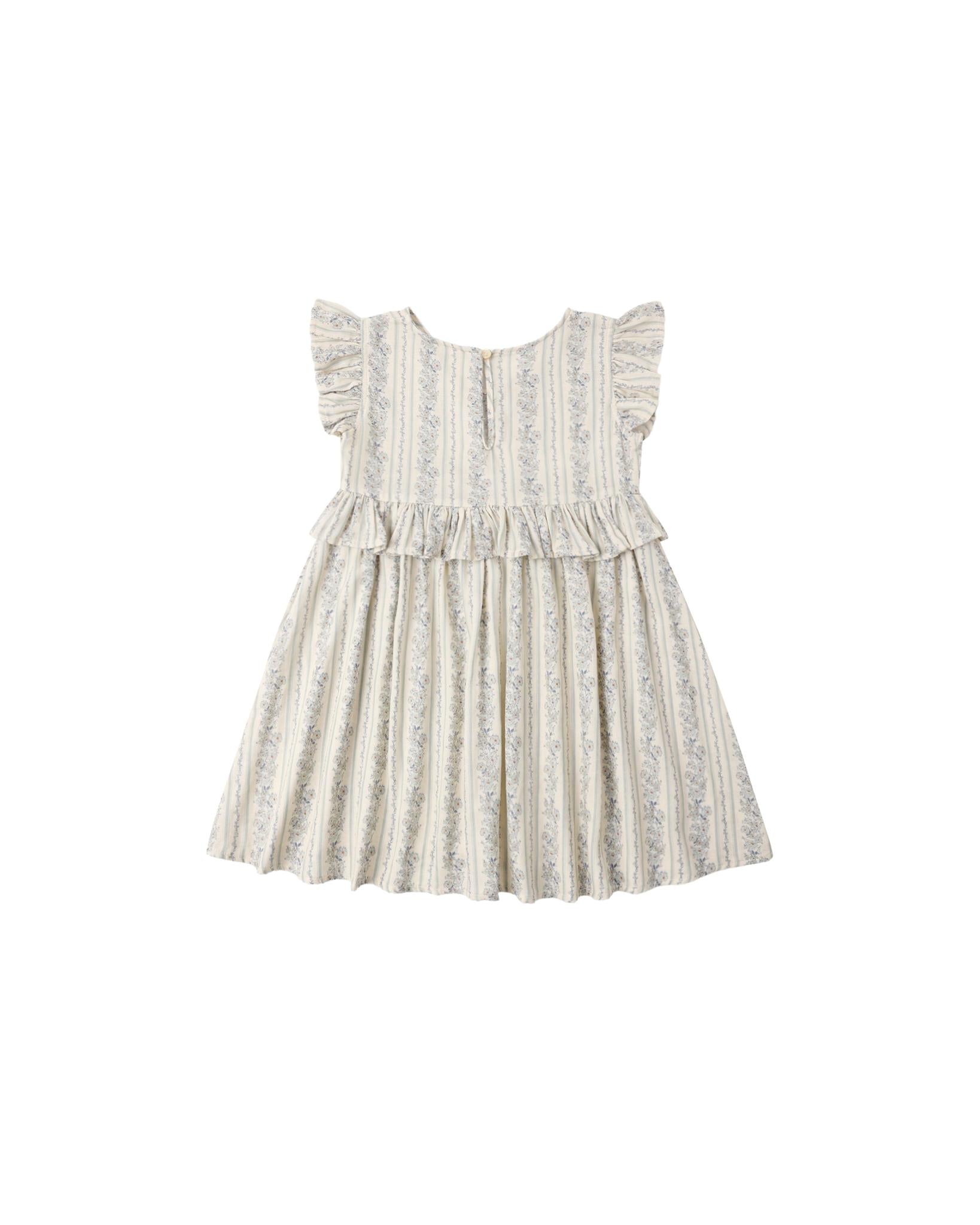 Brielle Dress Blue Floral