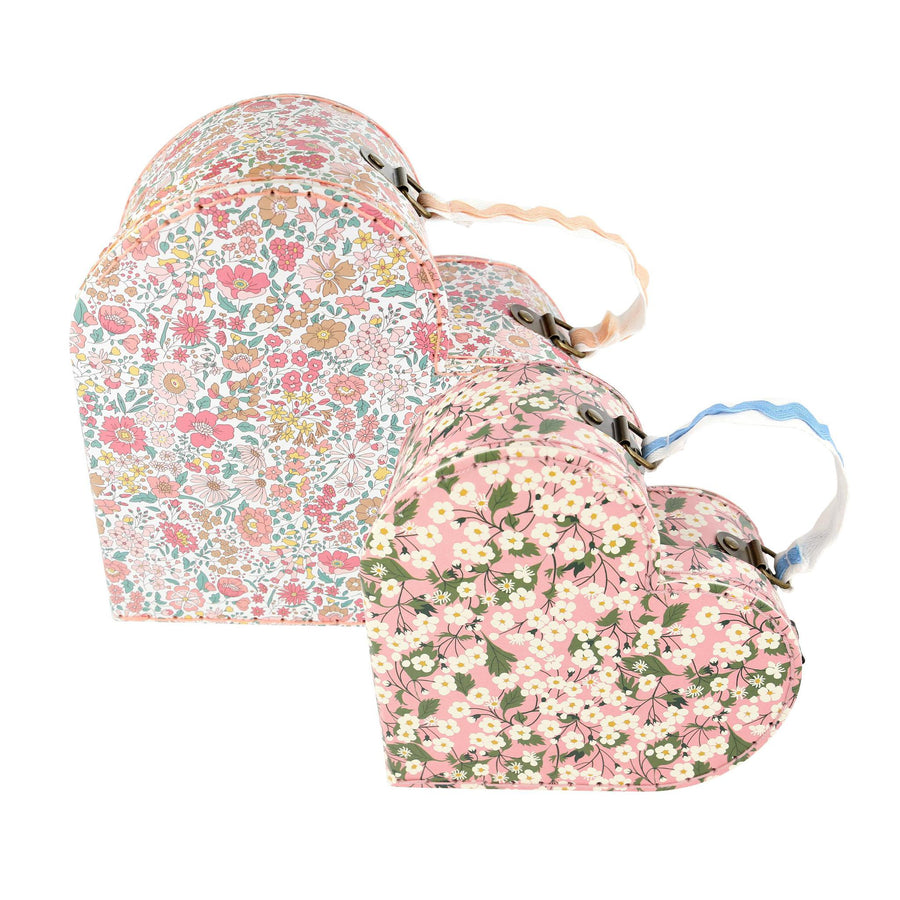 Meri Meri x Liberty Heart Suitcases