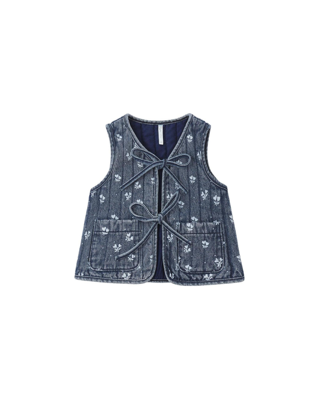 Denim Vest - Heart Ditsy