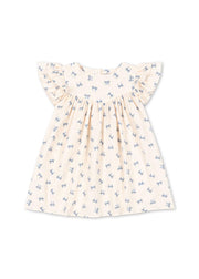 Coco Dress Bow Bleu