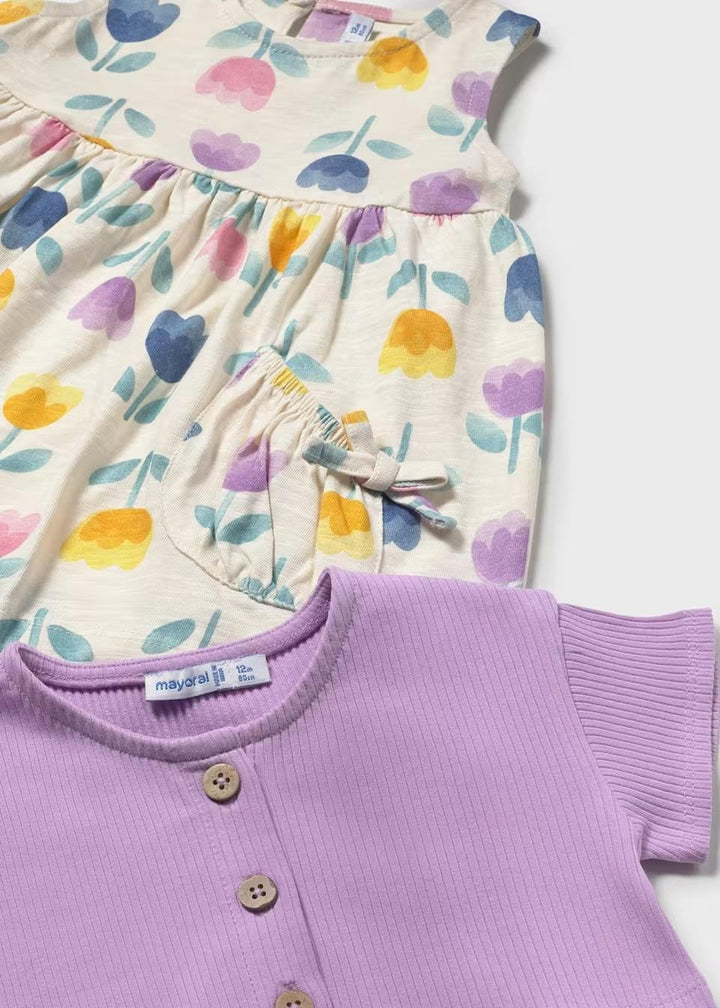 Floral Dress with Shirt