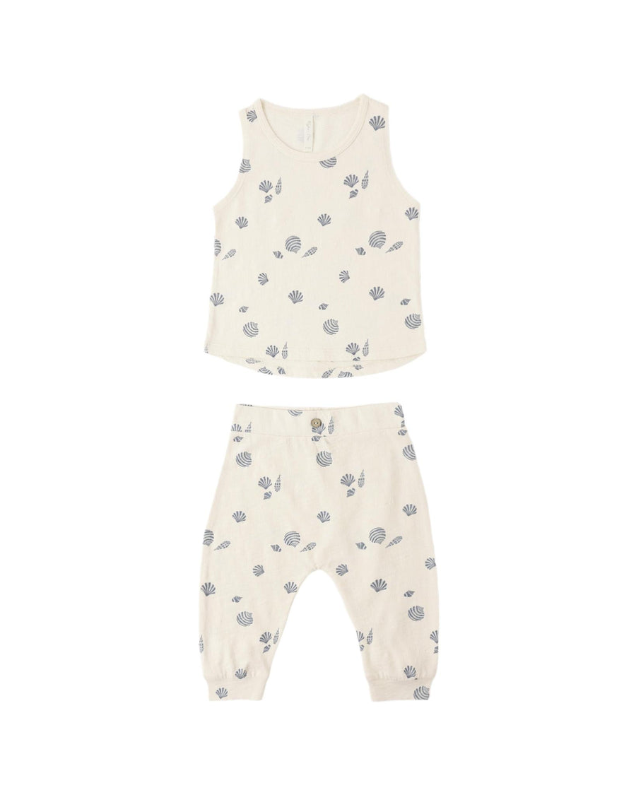 Tank + Slouch Pant Set Seashells