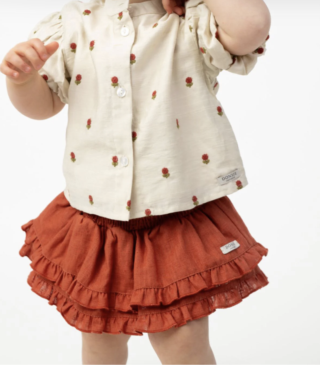Eliora Blouse - Red Roses