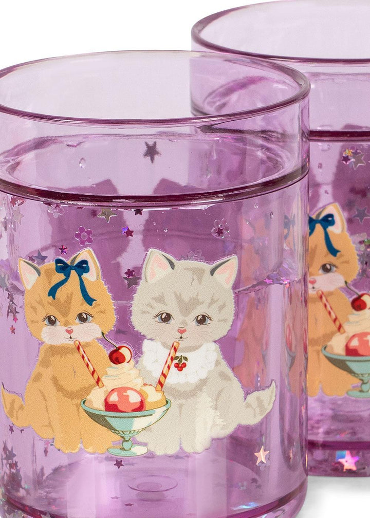 2 Pack Glitter Cups Kitty