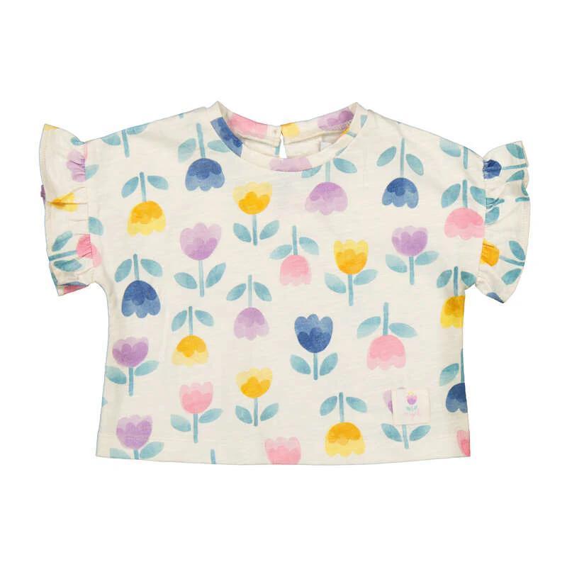 Lilac Ruffle Sleeve T-Shirt