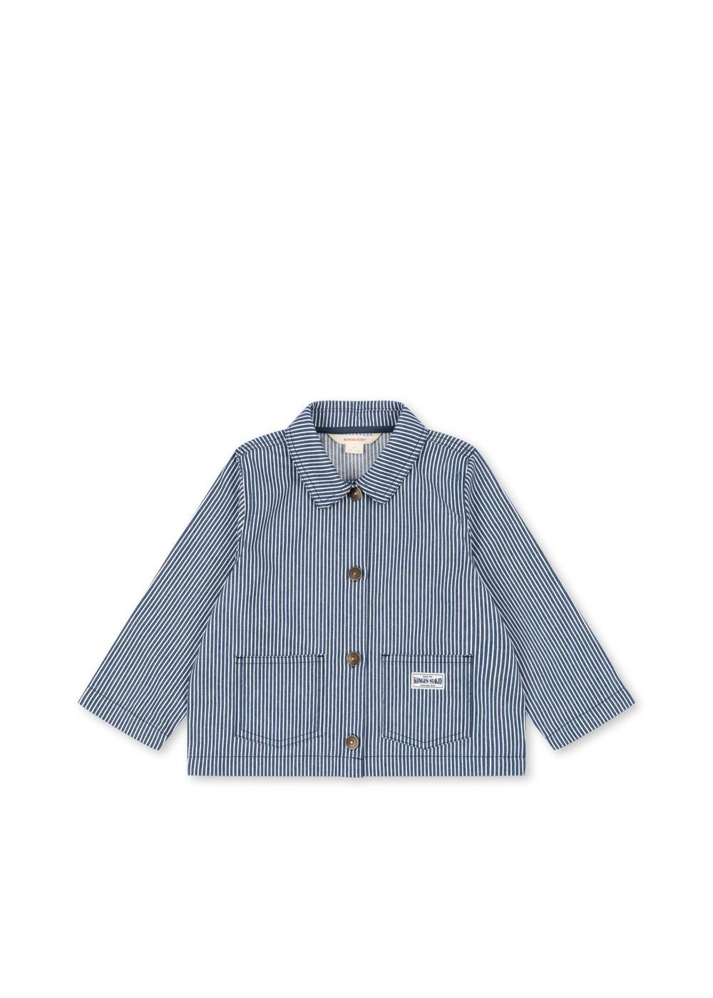 Luc Shirt Jacket - Blue Stripe