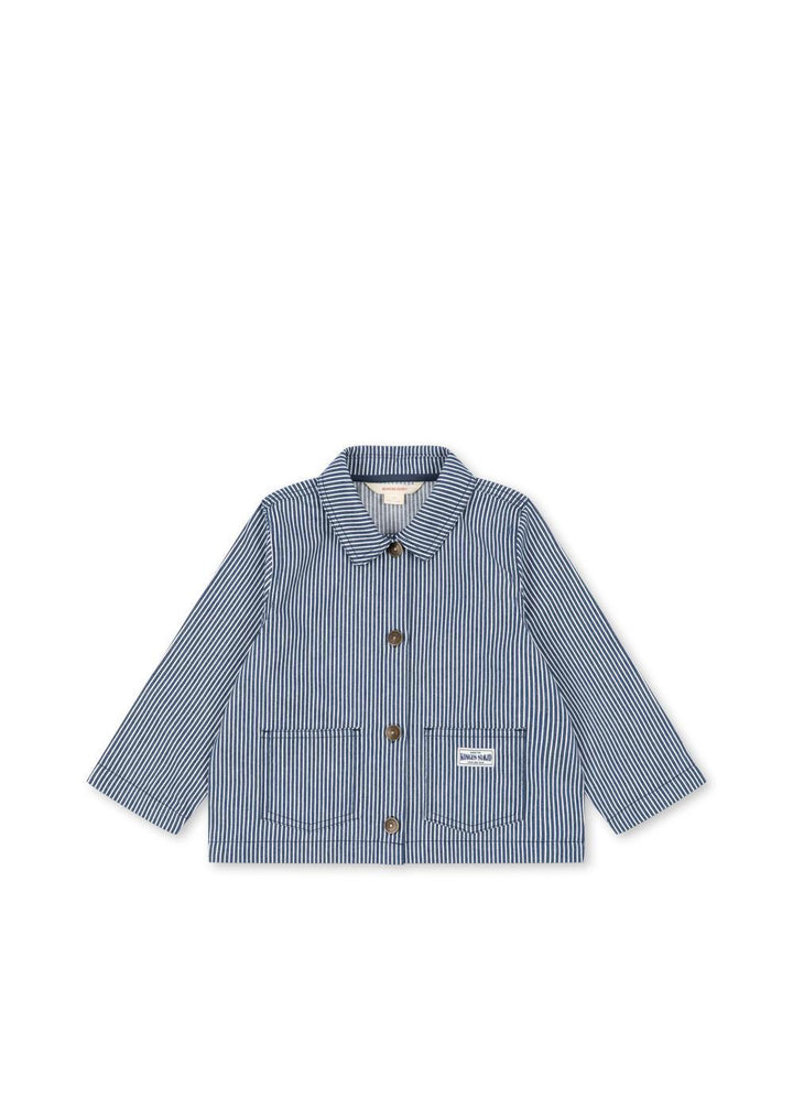 Luc Shirt Jacket - Blue Stripe