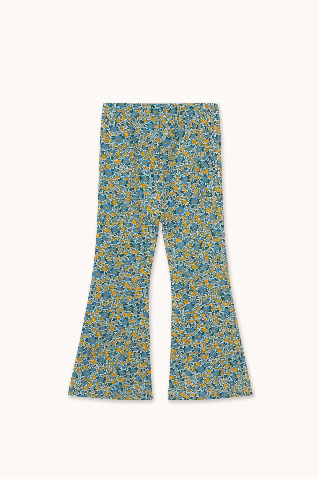 Flower Pattern Rib Pant