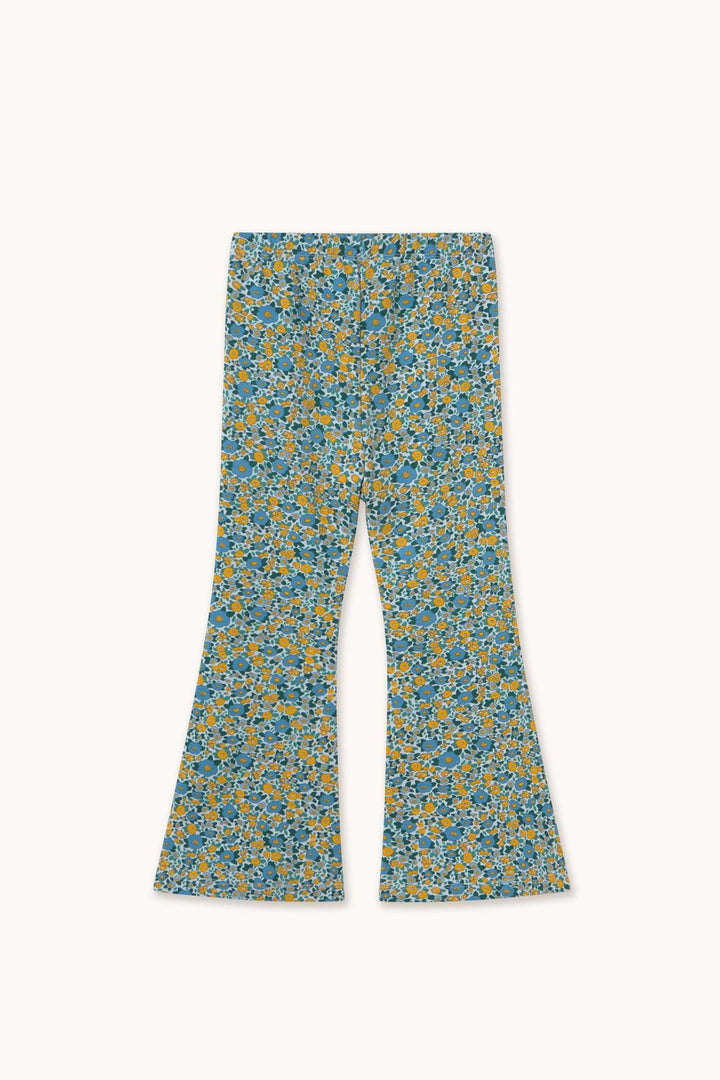 Flower Pattern Rib Pant