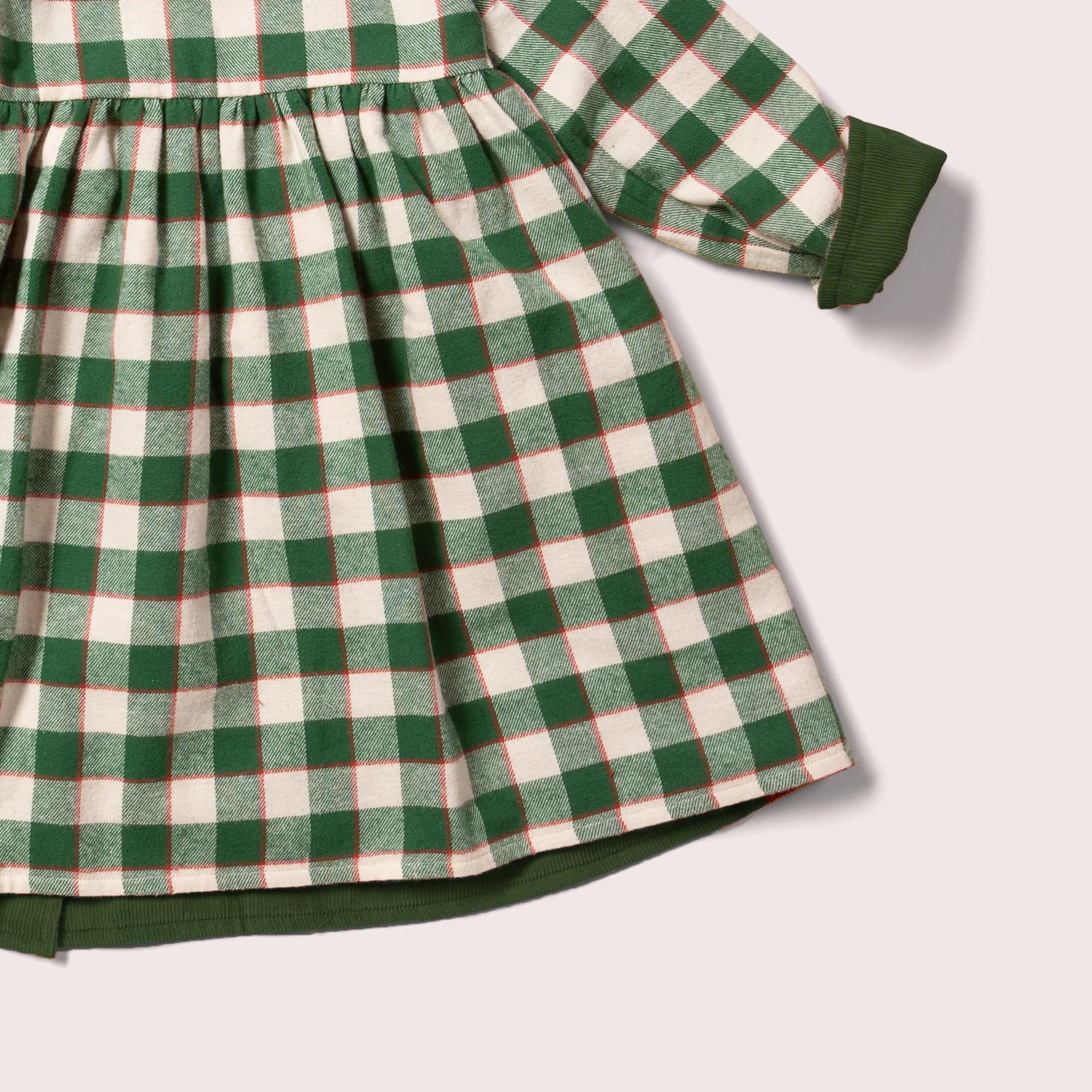 Green Reversible Corduroy Dress