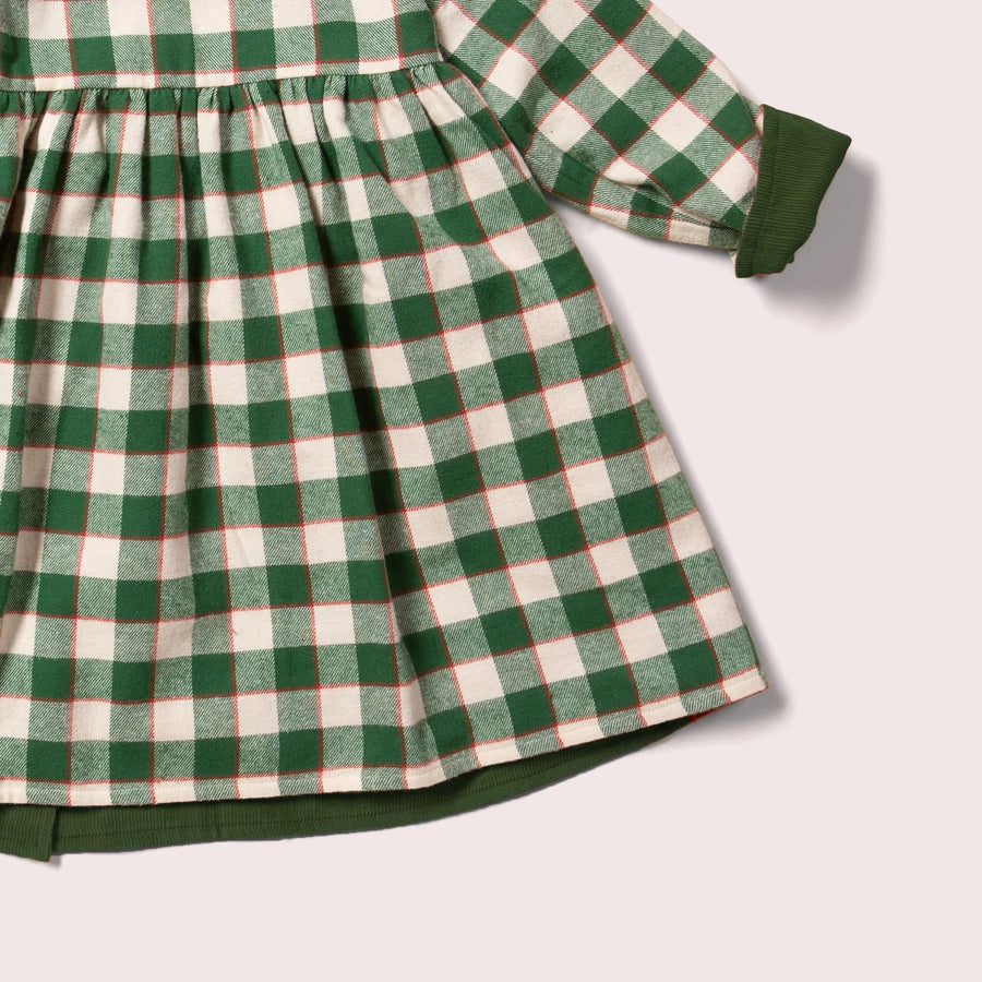 Green Reversible Corduroy Dress