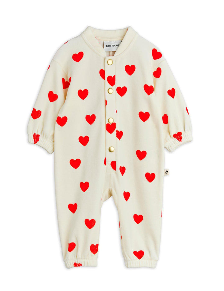 Hearts Velour Jumpsuit