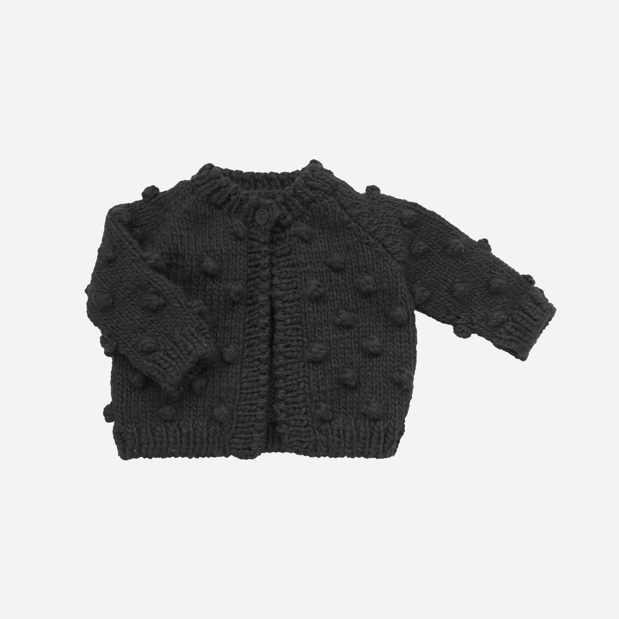 Popcorn Cardigan Black