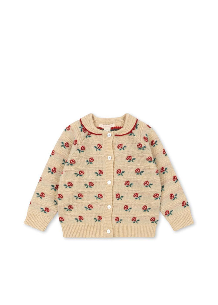 Belou Collar Cardigan - Rose
