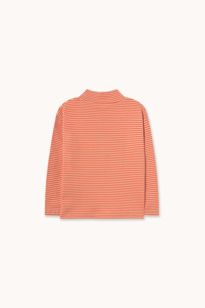 Stripes Rib Mockneck