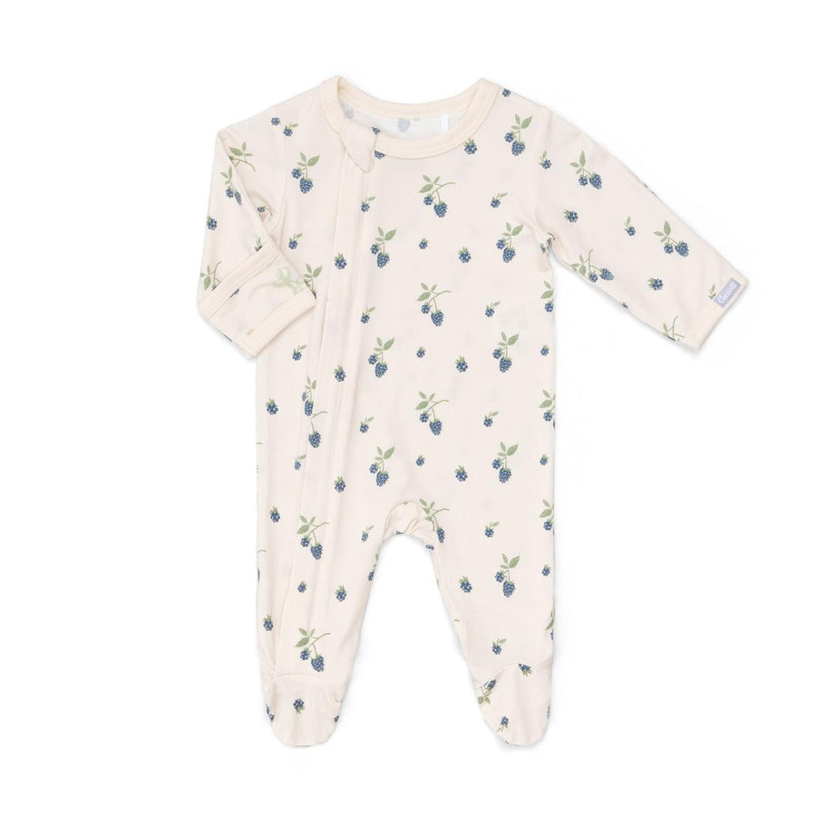 Modal Zipper Footie - Blackberries