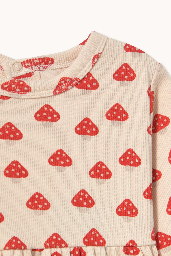 Mini Mushrooms Rib Baby Dress
