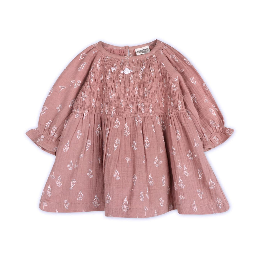 Evelina Floral Dress - Desert Rose