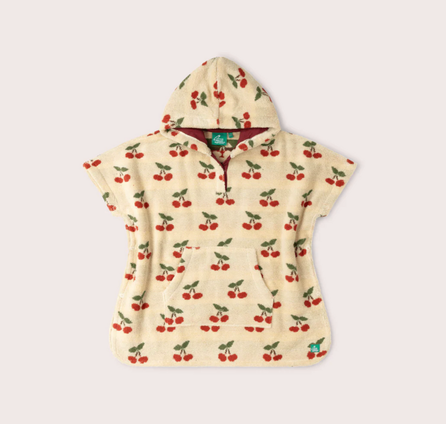 Little Cherries Kids Towel Poncho