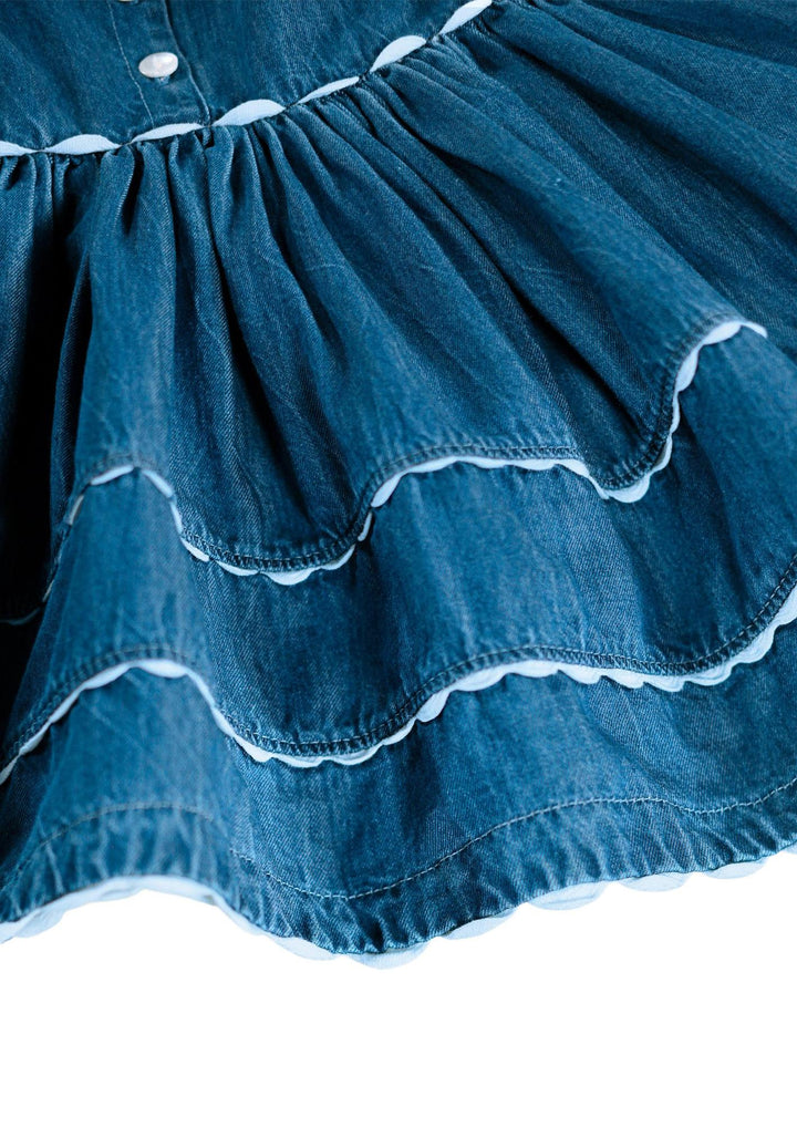 Charlotte Dress - Mid Blue Wash